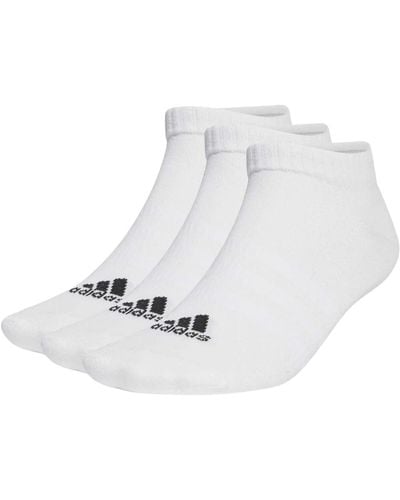 adidas Piqui calcetines deportivos finos y ligeros - Blanco