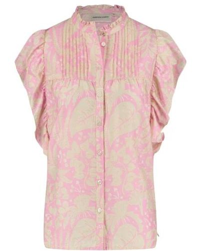 FABIENNE CHAPOT Blusa con mangas de mariposa voluminosas - Rosa