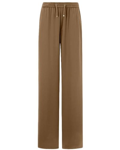 Herno Trousers > wide trousers - Marron