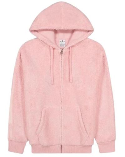 Champion Zip hoodie baumwolle polyester monochrom - Pink