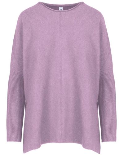Bomboogie Knitwear > round-neck knitwear - Violet