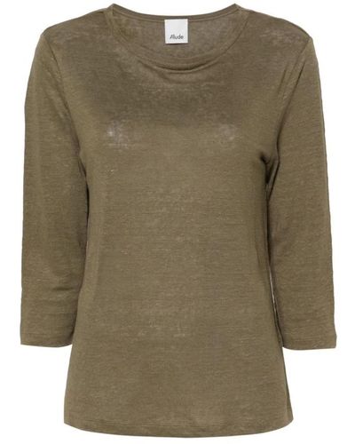 Allude Round-Neck Knitwear - Green