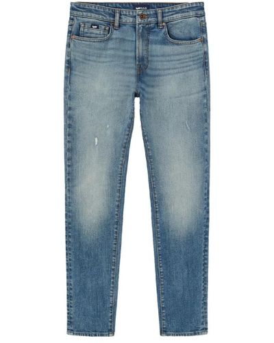 Gas Jeans > slim-fit jeans - Bleu