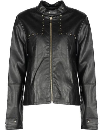 Trussardi Jackets > leather jackets - Noir