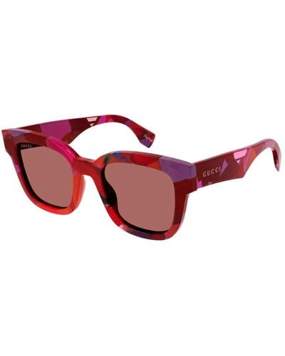 Gucci Stylische sonnenbrille gg1624s - Rot