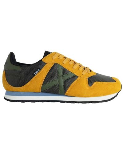 Munich Sneakers casual gialle in tessuto - Giallo