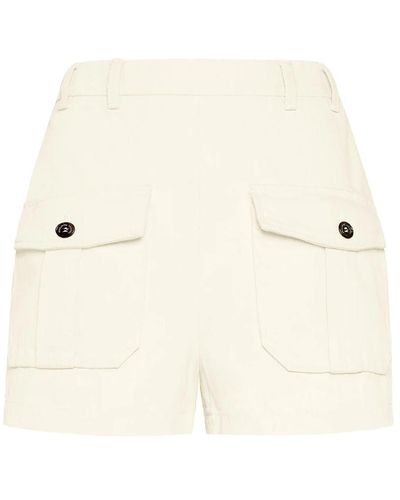 Philippe Model Shorts bermuda de denim estilo chic francés - Neutro