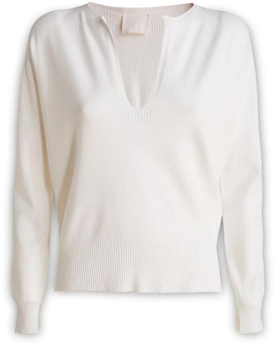 Vanisé Knitwear > v-neck knitwear - Blanc