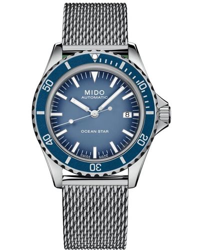 MIDO M0268071104101 - ocean star tribute - Blu