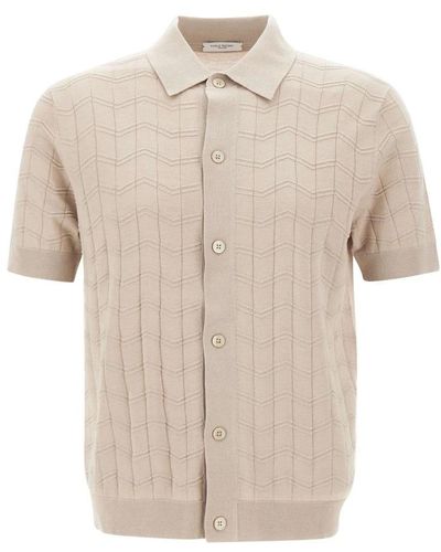 Paolo Pecora Short Sleeve Shirts - Natural