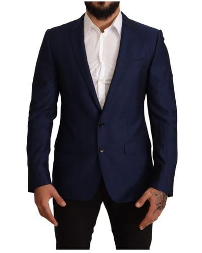 Dolce & Gabbana Martini slim fit jacke blazer - Blau