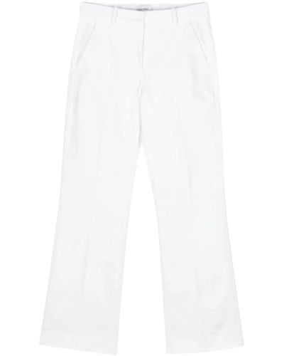 Calvin Klein Entspannte bootcut baumwolltwill - Weiß