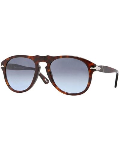 Persol Sunglasses,havana sonnenbrille dunkelbraun getönt,klassische havana/braune sonnenbrille,sonnenbrille - Blau