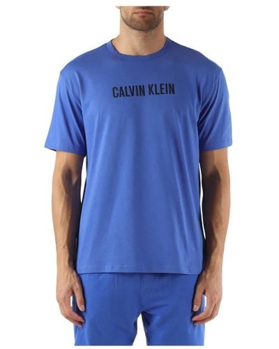 Calvin Klein Intense power lounge baumwoll t-shirt - Blau