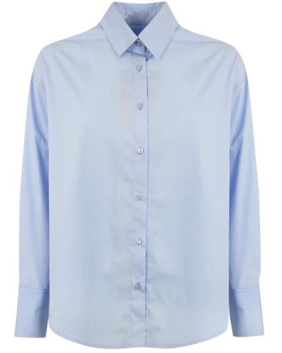 Dondup Camisa oversize azul de popelina