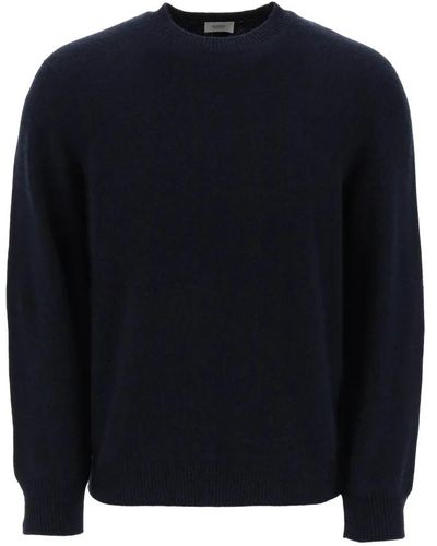 Agnona Melange cashmere crew neck sweater - Blau