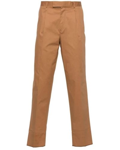 Zegna Straight Trousers - Brown