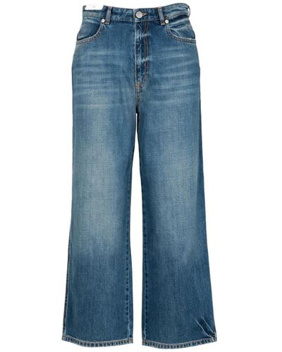 PT Torino Jeans > cropped jeans - Bleu