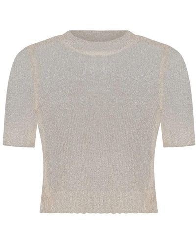 Maison Margiela Round-Neck Knitwear - Gray