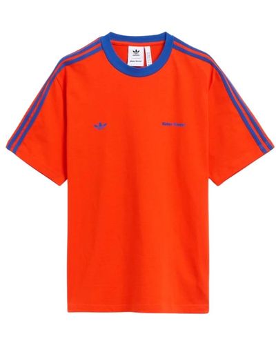 adidas Kurzarm-t-shirt in borang/royblu - Orange