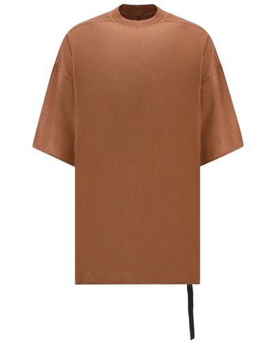 Rick Owens T-shirt oversize marrone