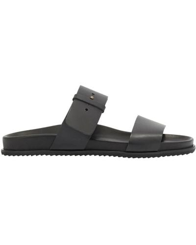 Ancient Greek Sandals Sliders - Black
