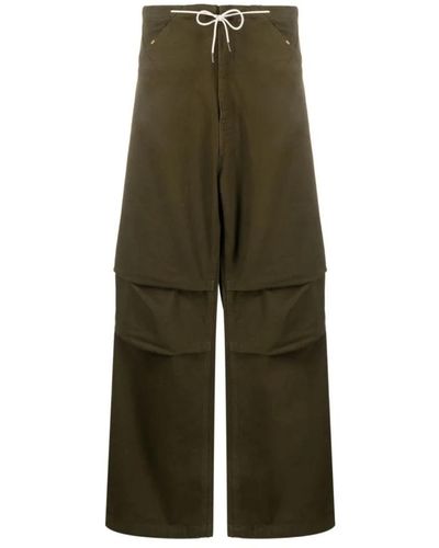 DARKPARK Trousers > wide trousers - Vert
