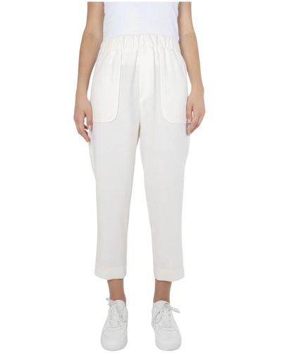 Nine:inthe:morning Slim-Fit Trousers - White