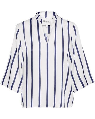 My Essential Wardrobe Blusa a righe con maniche 3⁄4