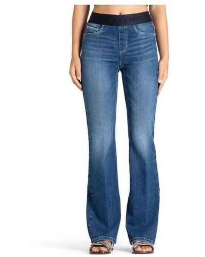 Cambio Boot-Cut Jeans - Blue