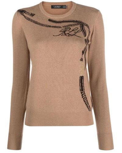 Ralph Lauren Round-Neck Knitwear - Brown