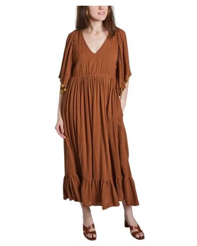 Laurence Bras Robes longues - Marron
