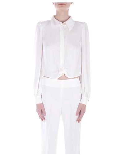 Elisabetta Franchi Ivory button-up bluse,shirts - Weiß