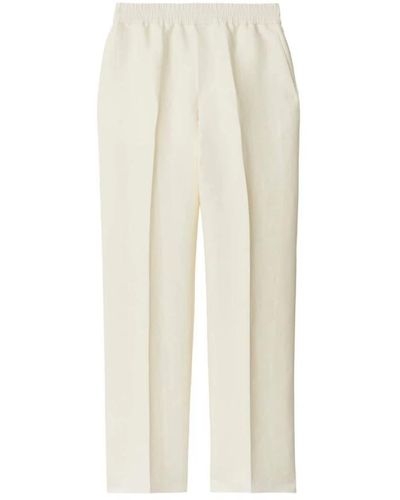 Burberry Ivory pantalones - Blanco