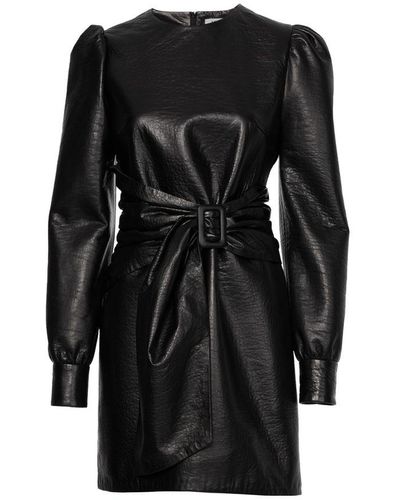 Zoe Karssen Nikita leather dress - Negro