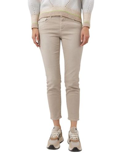Closed Cropped Jeans - Natural