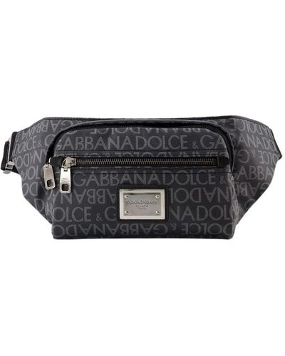 Dolce & Gabbana Logo spalmato tasche - stoff - schwarz