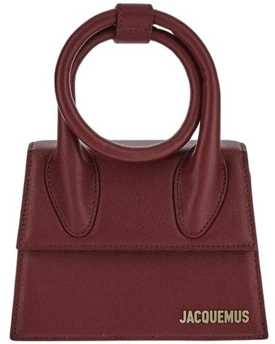 Jacquemus Gewundene handtasche mit noeud-detail - Rot