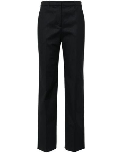 Emporio Armani Straight Trousers - Black