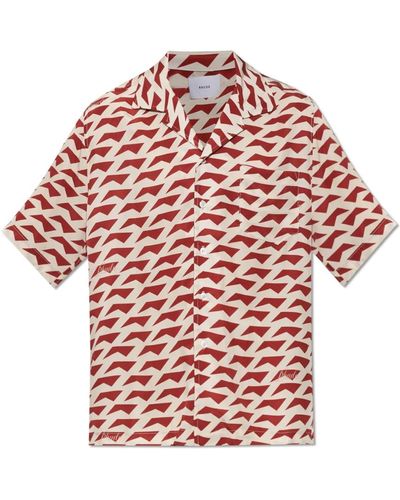 Rhude Shirt mit logo - Rot