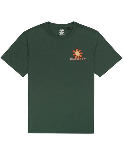 Element In bloom kurzarm t-shirt - Grün