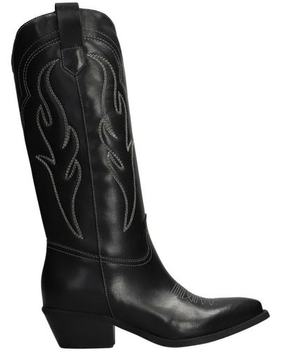GISÉL MOIRÉ Shoes > boots > cowboy boots - Noir
