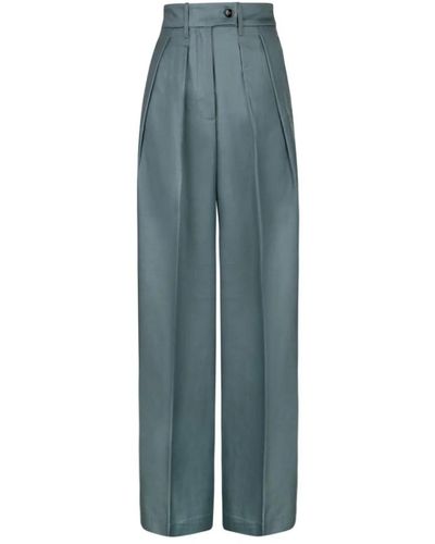 Nine:inthe:morning Trousers > wide trousers - Bleu