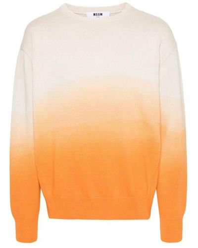 MSGM Round-neck knitwear - Orange