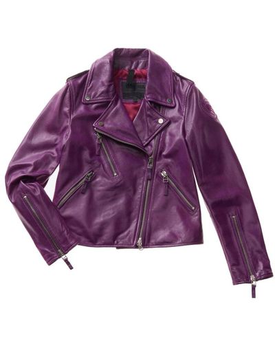 Blauer Leather Jackets - Purple