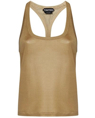 Tom Ford Sleeveless Tops - Brown