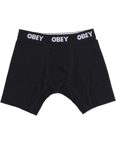 Obey Streetwear boxers 2-pack schwarz - Blau