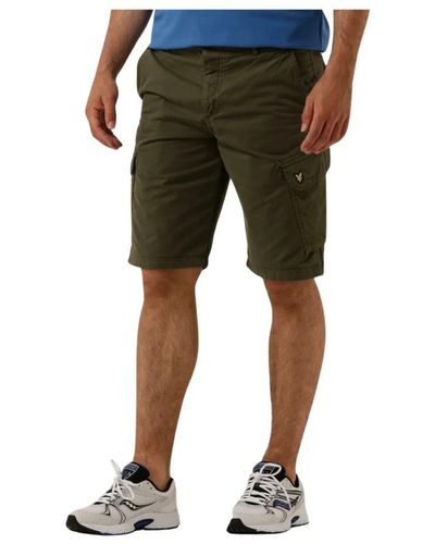 Lyle & Scott Cargo shorts für den sommer - Grün