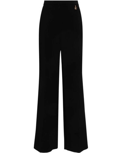 Elisabetta Franchi Trousers > wide trousers - Noir
