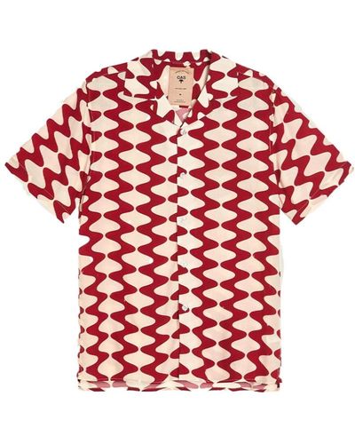 Oas Short Sleeve Shirts - Red
